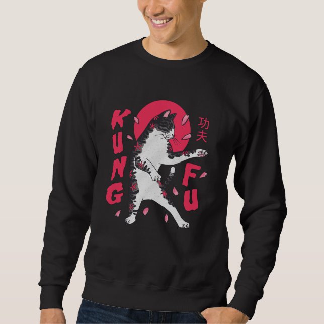 Kung Fu Cat Sweatshirt (Vorderseite)