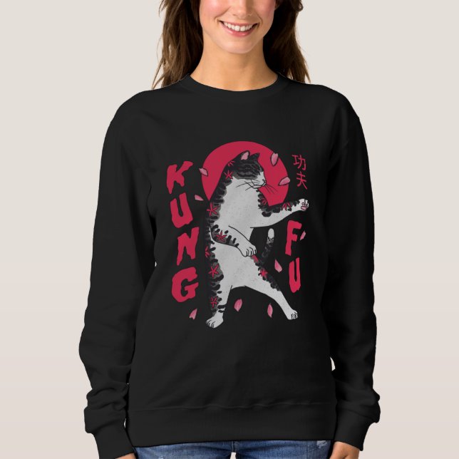 Kung Fu Cat Sweatshirt (Vorderseite)