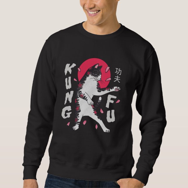 Kung Fu Cat Sweatshirt (Vorderseite)