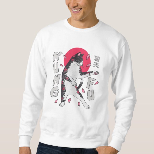 Kung Fu Cat Sweatshirt (Vorderseite)