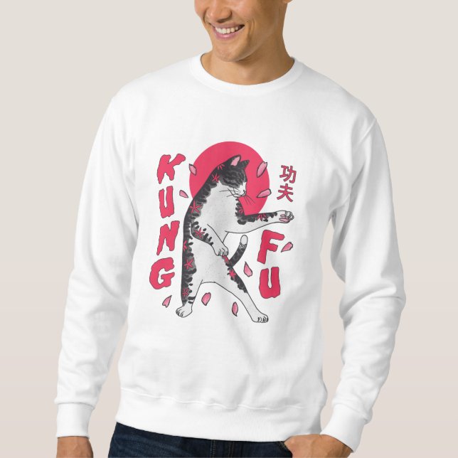 Kung Fu Cat Sweatshirt (Vorderseite)