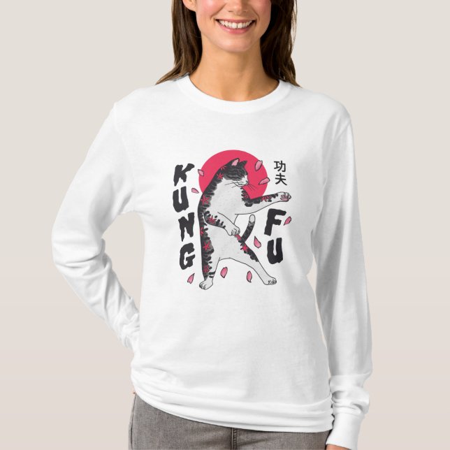 Kung Fu Cat T-Shirt (Vorderseite)
