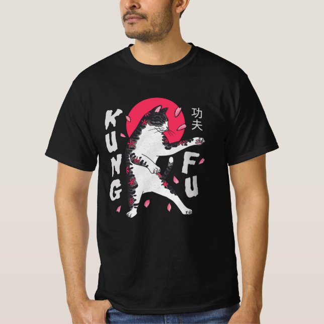 Kung Fu Cat T-Shirt (Vorderseite)
