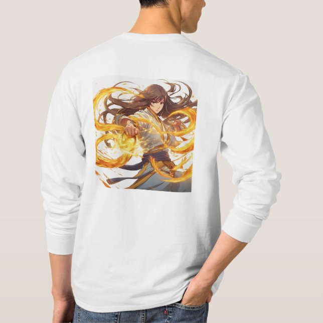 Kung Fu Fighter 16 Plus Symbol T-Shirt (Rückseite)