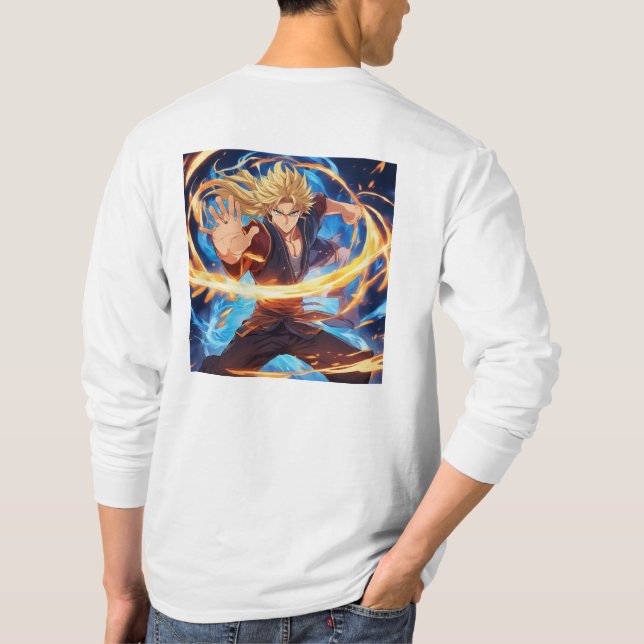 Kung Fu Fighter 6 Plus Symbol T-Shirt (Rückseite)