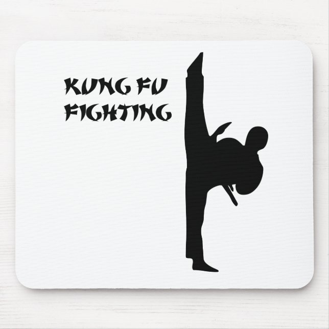Kung Fu Fronten-Tritt Mousepad (Vorne)