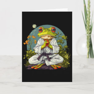 Kung Fu Frosch Nature Taekwondo Kickboxen Frosch M Karte