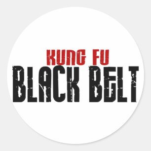 Kung Fu Gürtel-Karate Runder Aufkleber