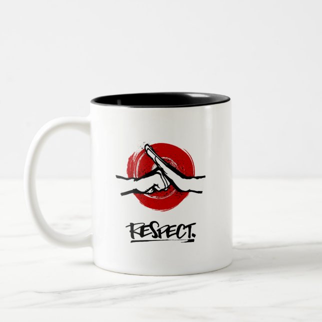 Kung Fu - Kampfkunst - Achtung Zweifarbige Tasse (Links)