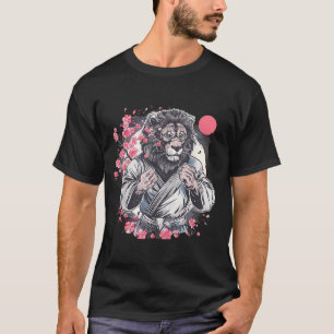 Kung Fu Lion Sakura Mma Kickboxen Judo Taekwondo T-Shirt