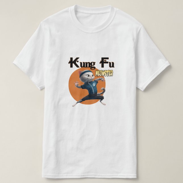 Kung Fu Meowster T-Shirt (Design vorne)