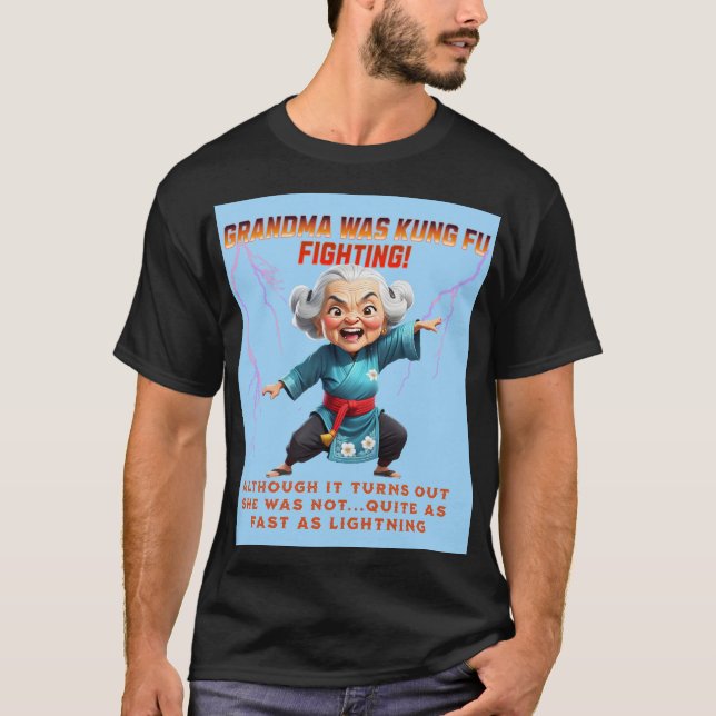 Kung Fu Oma T-Shirt (Vorderseite)