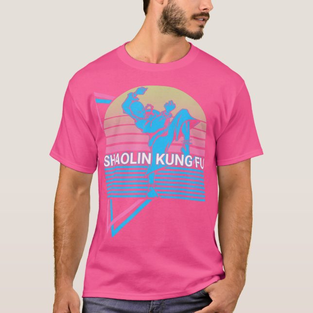 Kung Fu Retro Shaolin Kung Fu T-Shirt (Vorderseite)