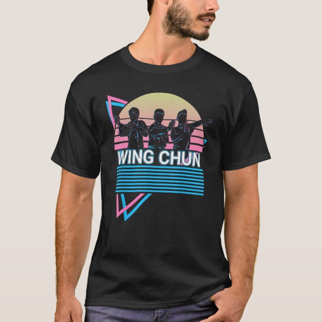 Kung Fu Retro Wing Chun T-Shirt (Vorderseite)