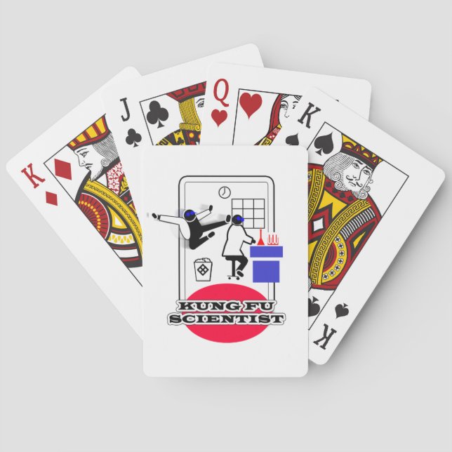 Kung Fu Scientist Spielkarten (Rückseite)