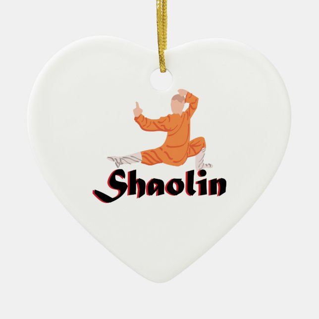 Kung Fu Shaolin Keramik Ornament (Vorne)