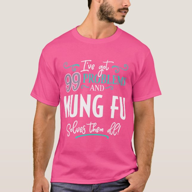 Kung Fu Shirt Geschenk - Kung Fu löst sie alle (Vorderseite)