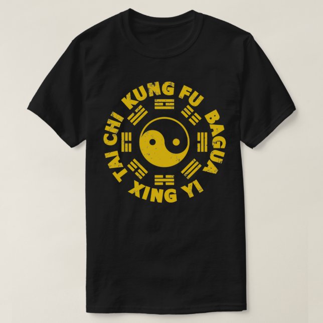 KUNG FU Tai Chi Xingyi Bagua Symbol T-Shirt (Design vorne)