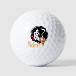 Kung Fu Tiger Fighter inspirierende Geschenke Golfball