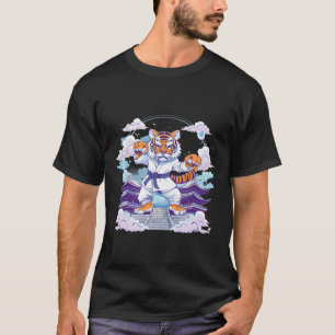 Kung Fu Tiger Pagode Türme Judo Mma Taekwondo Kick T-Shirt