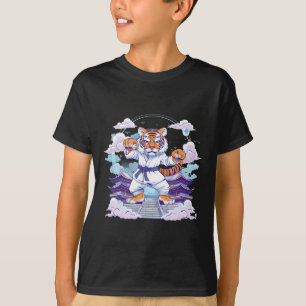 Kung Fu Tiger Pagode Türme Judo Mma Taekwondo Kick T-Shirt