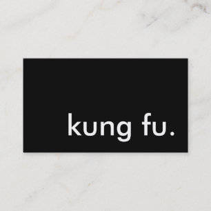 kung fu. visitenkarte