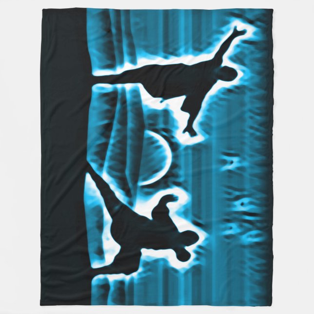 Kung Fu Warrior Spirits Fleece Blanket (Vorderseite)