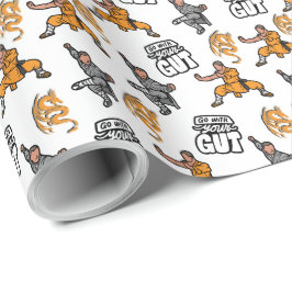 Kung Fu Wrapping Paper Geschenkpapier