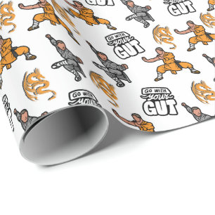 Kung Fu Wrapping Paper Geschenkpapier