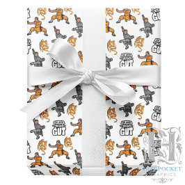 Kung Fu Wrapping Paper Geschenkpapier