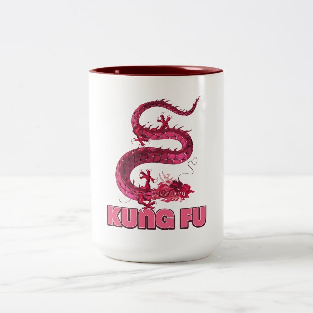 Kung Fu Zweifarbige Tasse (Mittel)