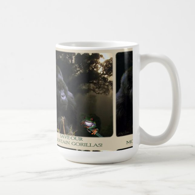 Kunga Mountain Gorilla Tasse für Wildtiere (Rechts)