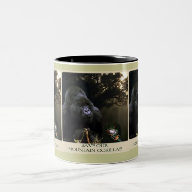 Kunga Mountain Gorilla Tasse für Wildtiere (Mittel)