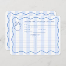 Kungezeichnete Grenz-Zitrus-Brautparty-Rezept-Kart