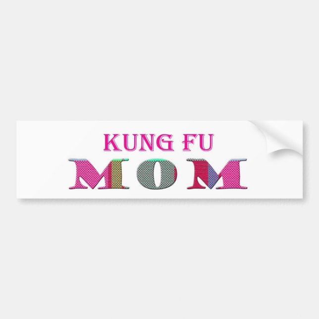 KungFuMom Autoaufkleber (Vorne)
