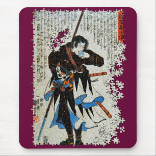 Kuniyoshi ronin puzzle Yato Yomoshichi Norikane Mousepad