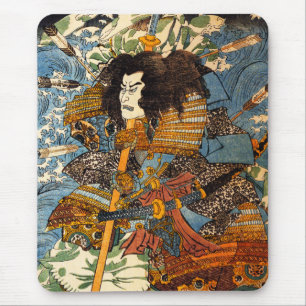 Kuniyoshi Samurai-Mausunterlage Mousepad