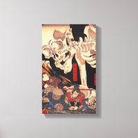 Kuniyoshi Skeleton Canvas Print