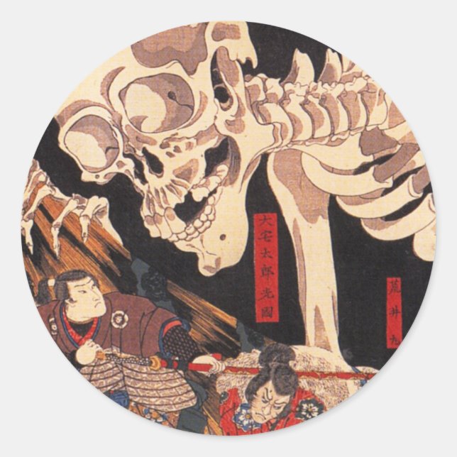 Kuniyoshi Skeleton Stickers (Vorderseite)