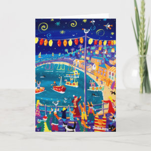 Kunskarte: Laternen und Lichter, Mousehole von Joh Feiertagskarte