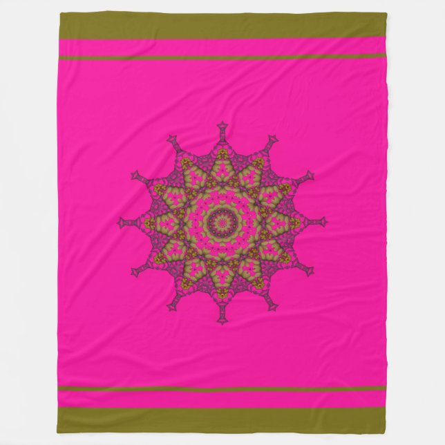 Kunst3d mandala-Fleece-Decke, groß Fleecedecke (Vorderseite)