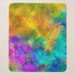 kunst abstrakt lebendig regenbogen bemalt hintergr sherpadecke