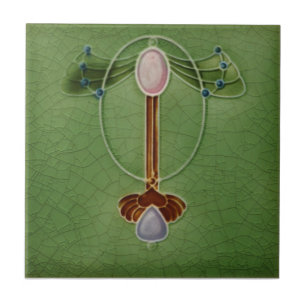 Kunst AN004 Nouveau Wiedergabe-Antiken-Fliese Fliese