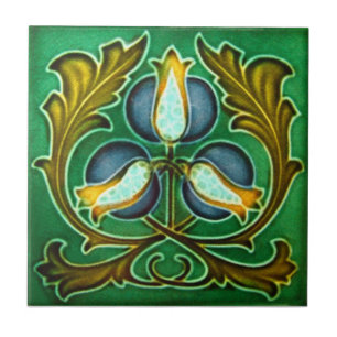 Kunst AN020 Nouveau Wiedergabe-Antiken-Fliese Fliese