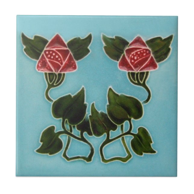 Kunst AN052 Nouveau Wiedergabe-Antiken-Fliese Fliese (Vorderseite)