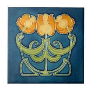 Kunst AN081 Nouveau Wiedergabe-Antiken-Fliese Fliese