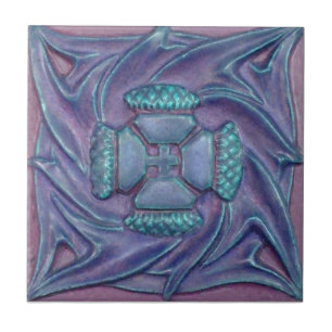 Kunst AN094 Nouveau Wiedergabe-Antiken-Fliese Fliese