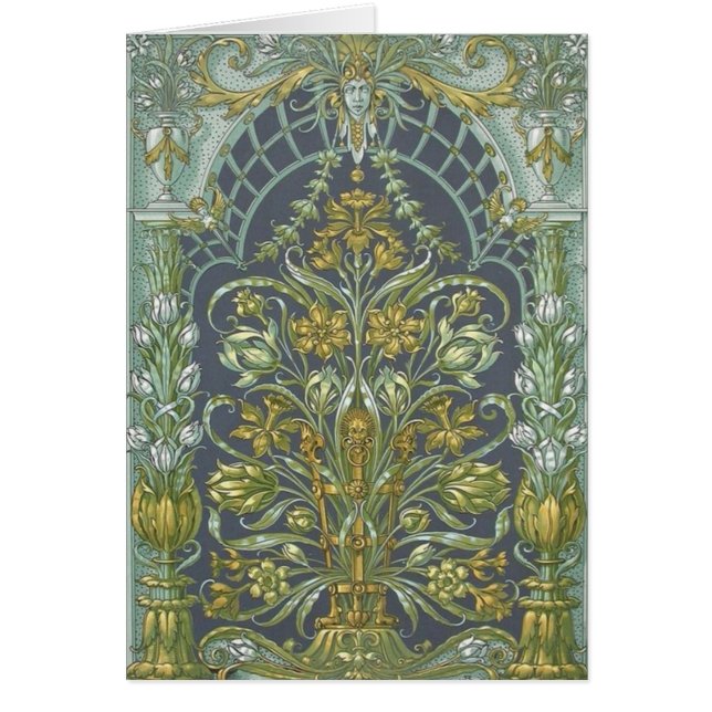 Kunst Anton Seder Nouveau Karte (Vorne)