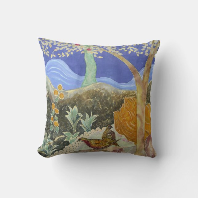 Kunst auf einem Kissen-Baum des Lebens Kissen (Vorderseite)