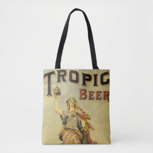Kunst auf Vintage-Produktetiketten, Tropic Beer Gl
